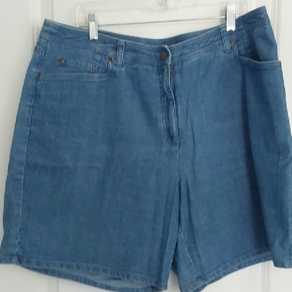 Talbots Woman Stretch Denim Shorts, 16W